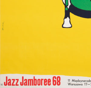 Jazz Jamboree 1968 Polish Music Festival Poster, Bronislaw Zelek - detail