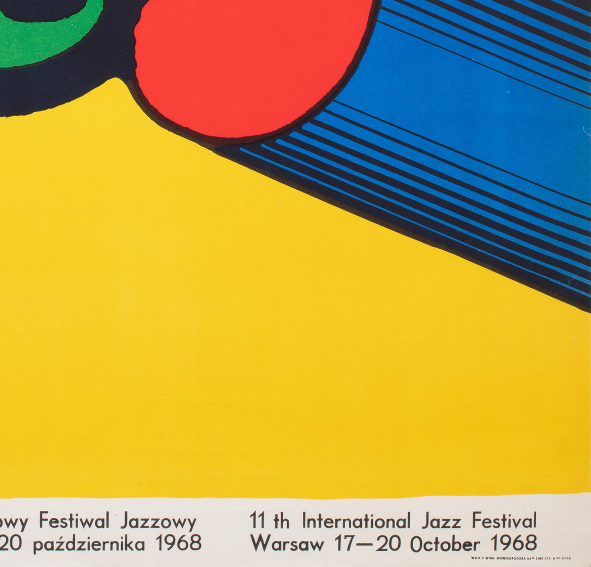 Jazz Jamboree 1968 Polish Music Festival Poster, Bronislaw Zelek - detail