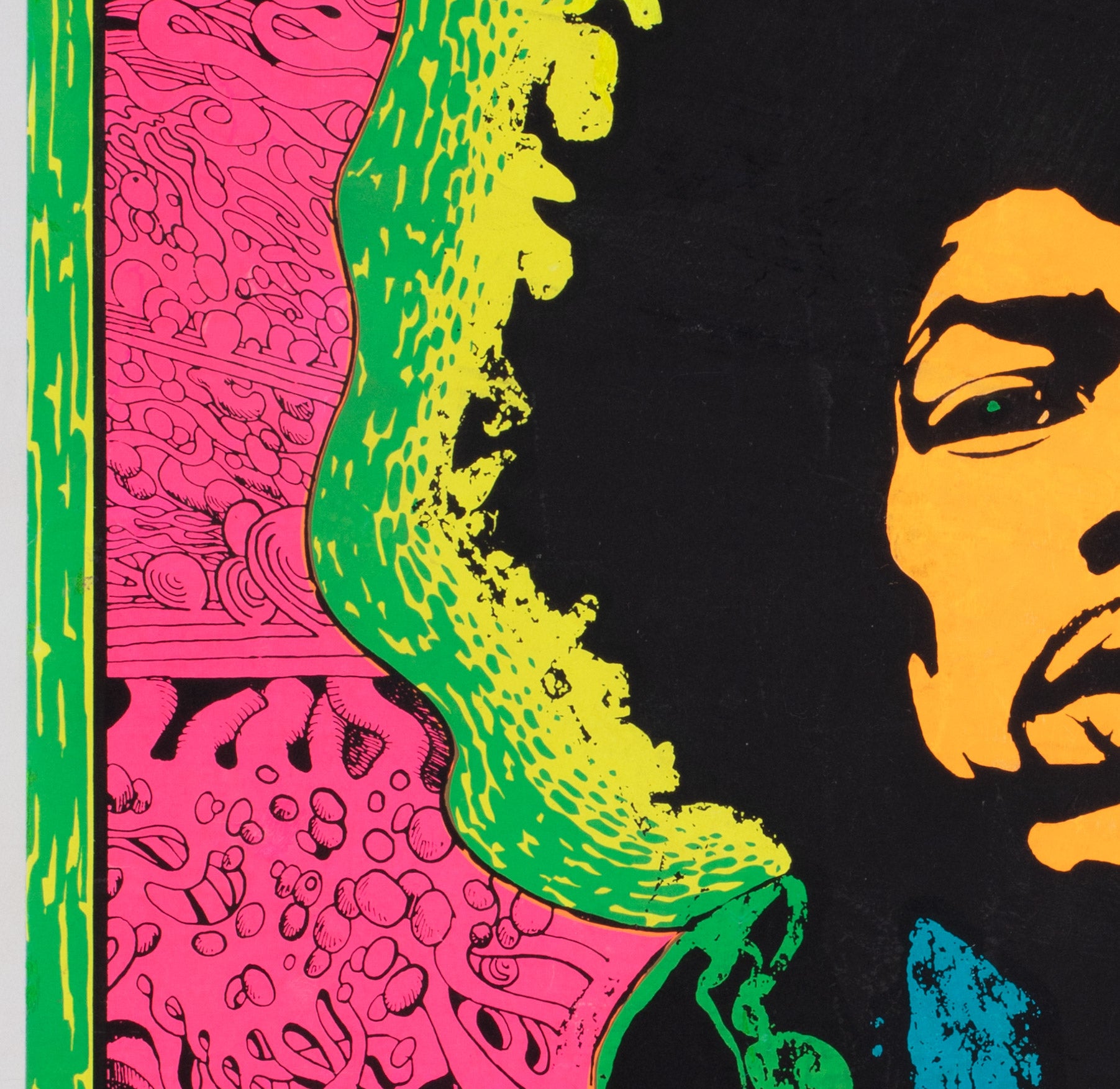 Jimi Hendrix Rug Jimi Hendrix Blacklight Poster