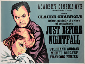 Just Before Nightfall 1973 Academy Cinema UK Quad Film Poster, Strausfeld