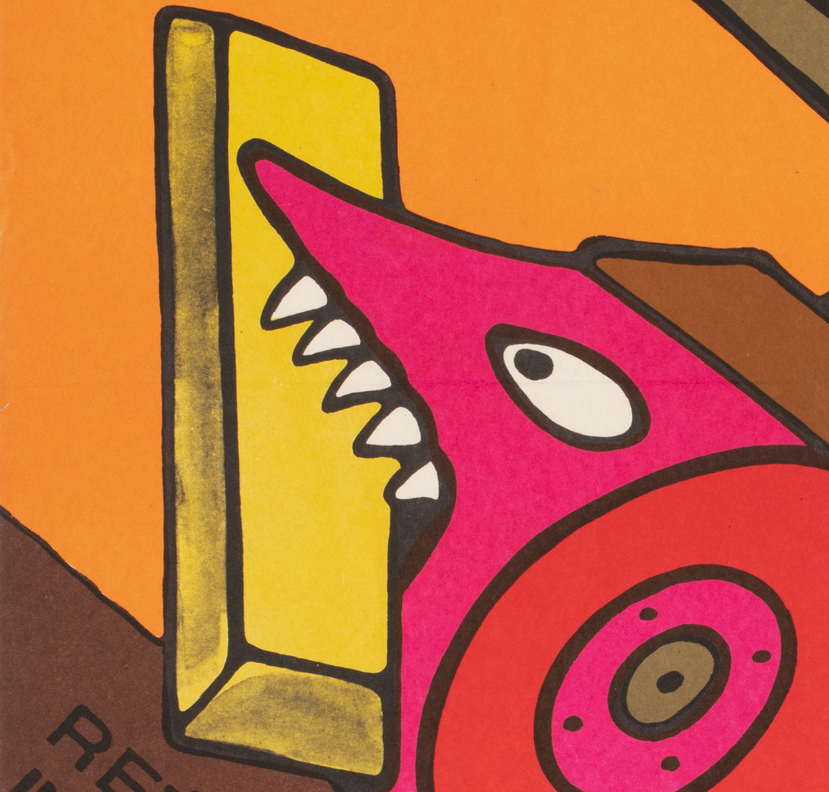 Kelly's Heroes 1970 Polish A1 Film Movie Poster, Flisak - detail