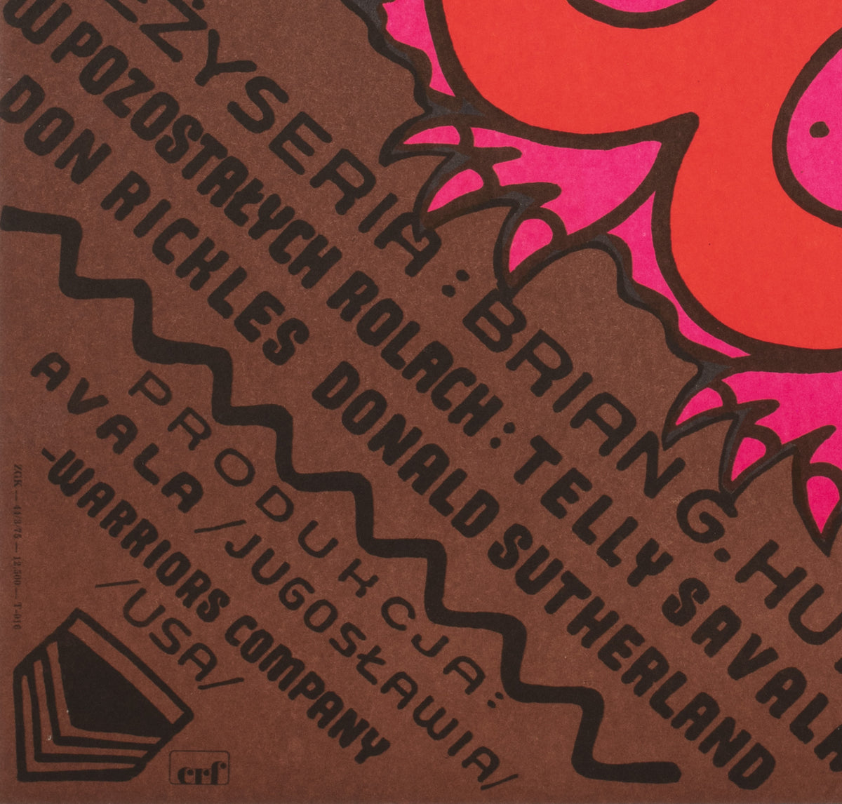 Kelly's Heroes 1970 Polish A1 Film Movie Poster, Flisak - detail