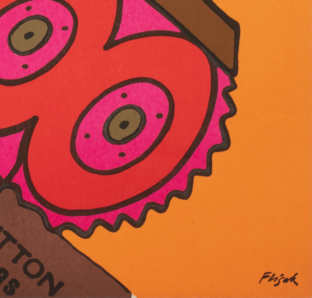 Kelly's Heroes 1970 Polish A1 Film Movie Poster, Flisak - detail