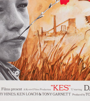 Kes 1969 UK Quad Film Movie Poster - detail