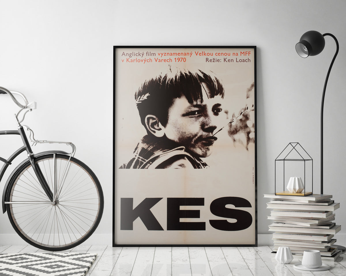 Kes 1971 Czech A1 Film Movie Poster, Ocenasek