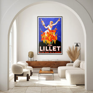 Kina Lillet 1937 French Vintage Liqueur Poster, Robys