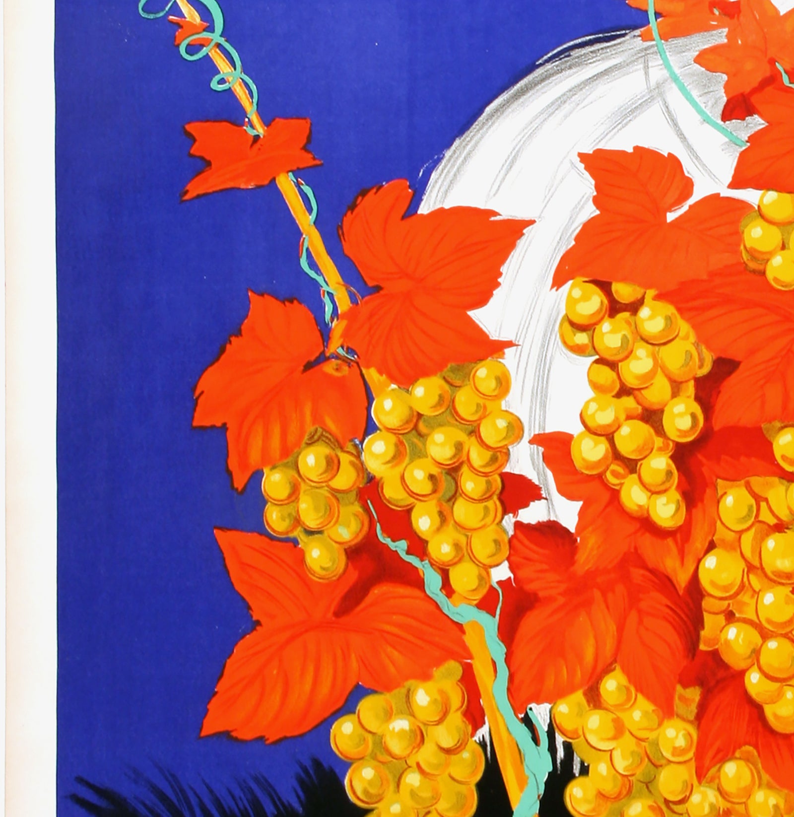 Kina Lillet 1937 French Vintage Liqueur Poster, Robys - detail