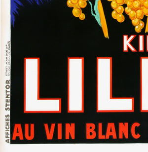 Kina Lillet 1937 French Vintage Liqueur Poster, Robys - detail