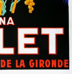 Kina Lillet 1937 French Vintage Liqueur Poster, Robys - detail