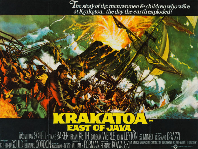 Krakatoa East of Java 1969 original vintage UK Quad film movie poster Frank McCarthy