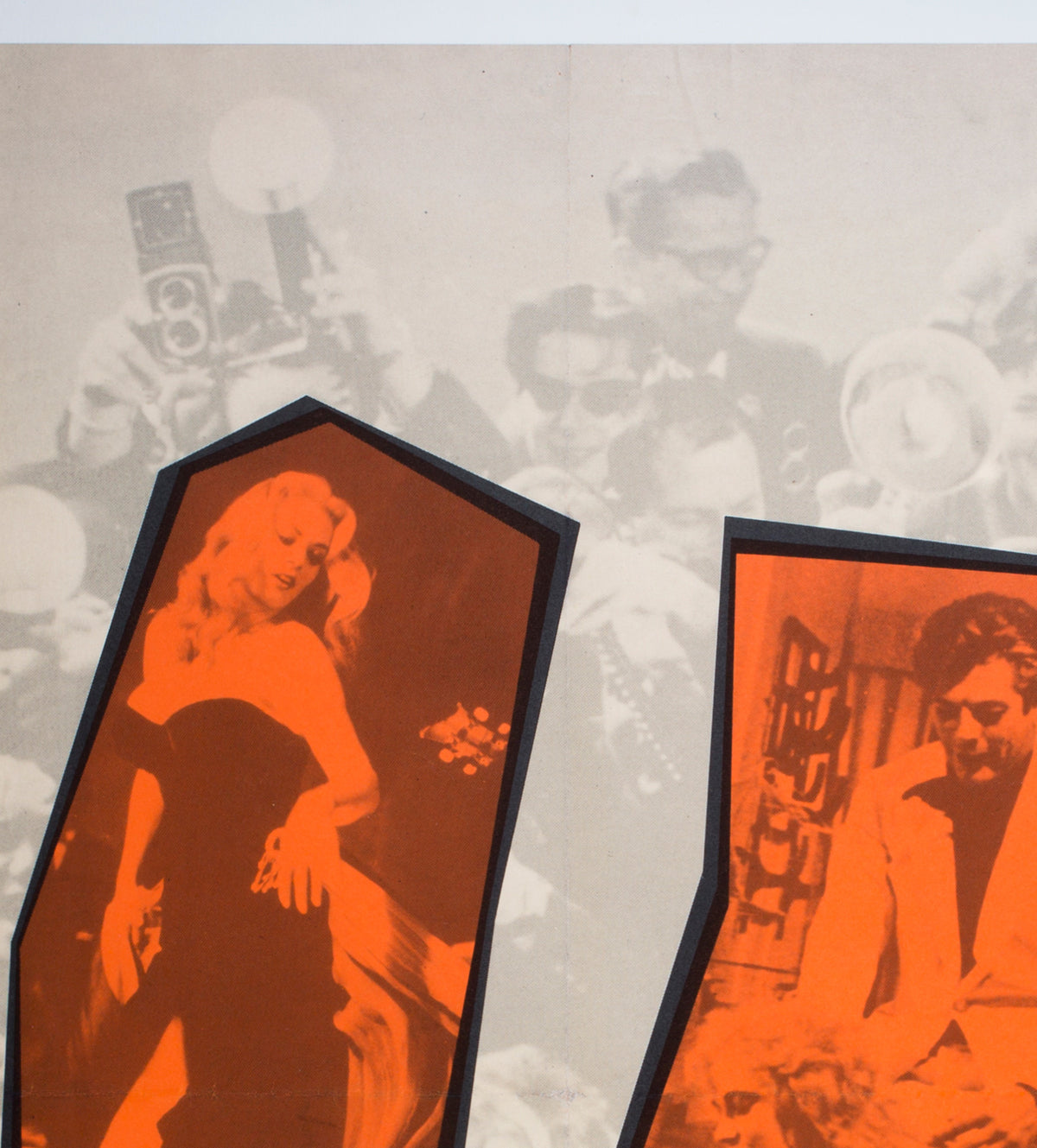 La Dolce Vita R1987 UK BFI Quad Film Poster - detail