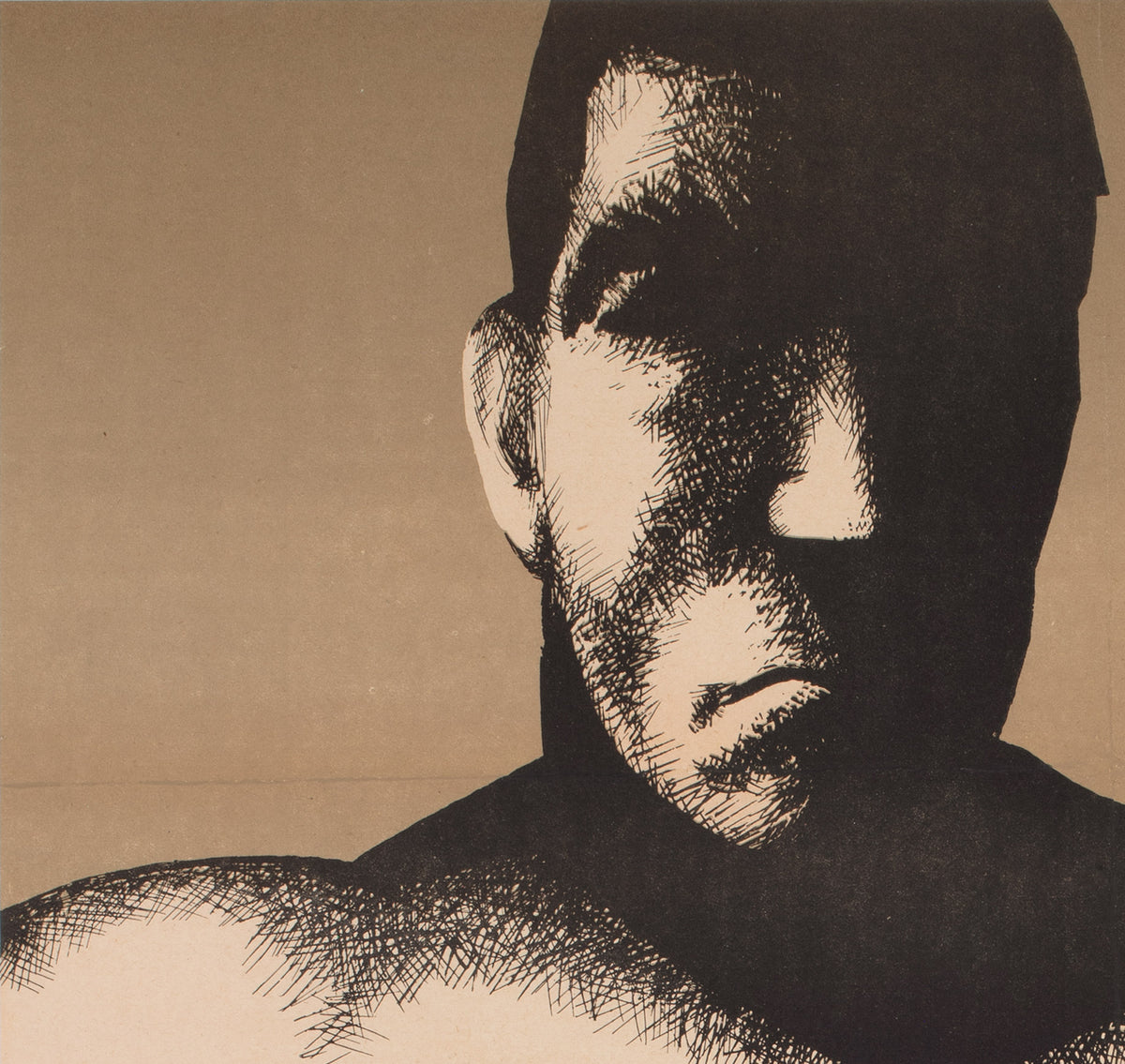 La Strada 1961 East German Film Movie Poster, Ebeling Hegewald - detail