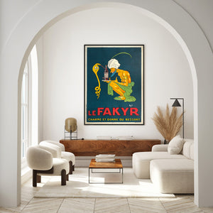 Le Fakyr c1920 Vintage French Liqueur Poster, Michel Liebeaux