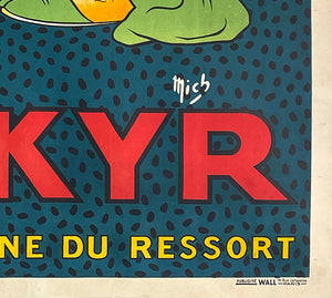 Le Fakyr c1920 Vintage French Liqueur Poster, Michel Liebeaux - detail
