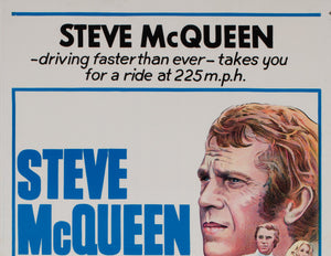 Le Mans 1971 Australian Daybill Film Movie Poster Steve McQueen - detail