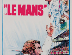 Le Mans 1971 Australian Daybill Film Movie Poster Steve McQueen - detail