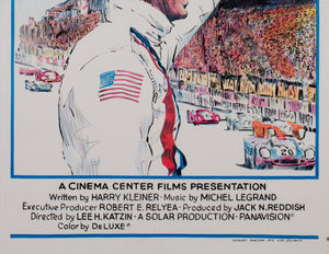 Le Mans 1971 Australian Daybill Film Movie Poster Steve McQueen - detail