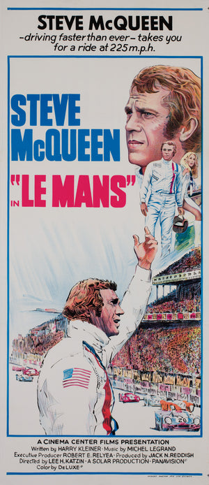 Le Mans 1971 Australian Daybill Film Movie Poster Steve McQueen