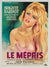 Le Mepris Contempt 1963 original vintage French Affiche film movie poster