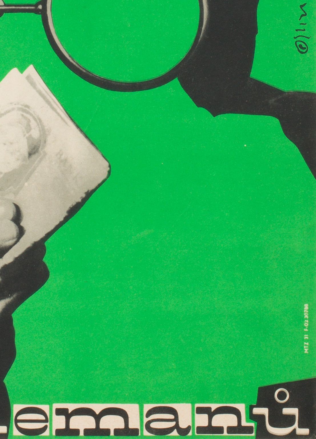 League of Gentlemen 1964 Czech A3 Film Poster Grygar - detail 1