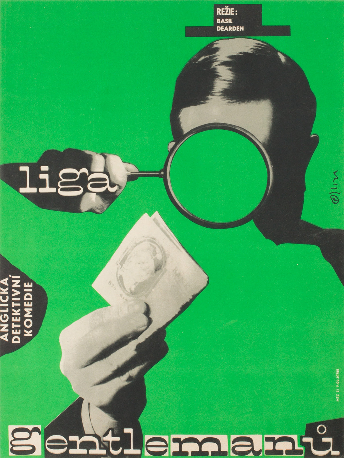 League of Gentlemen 1964 Czech A3 Film Poster Grygar