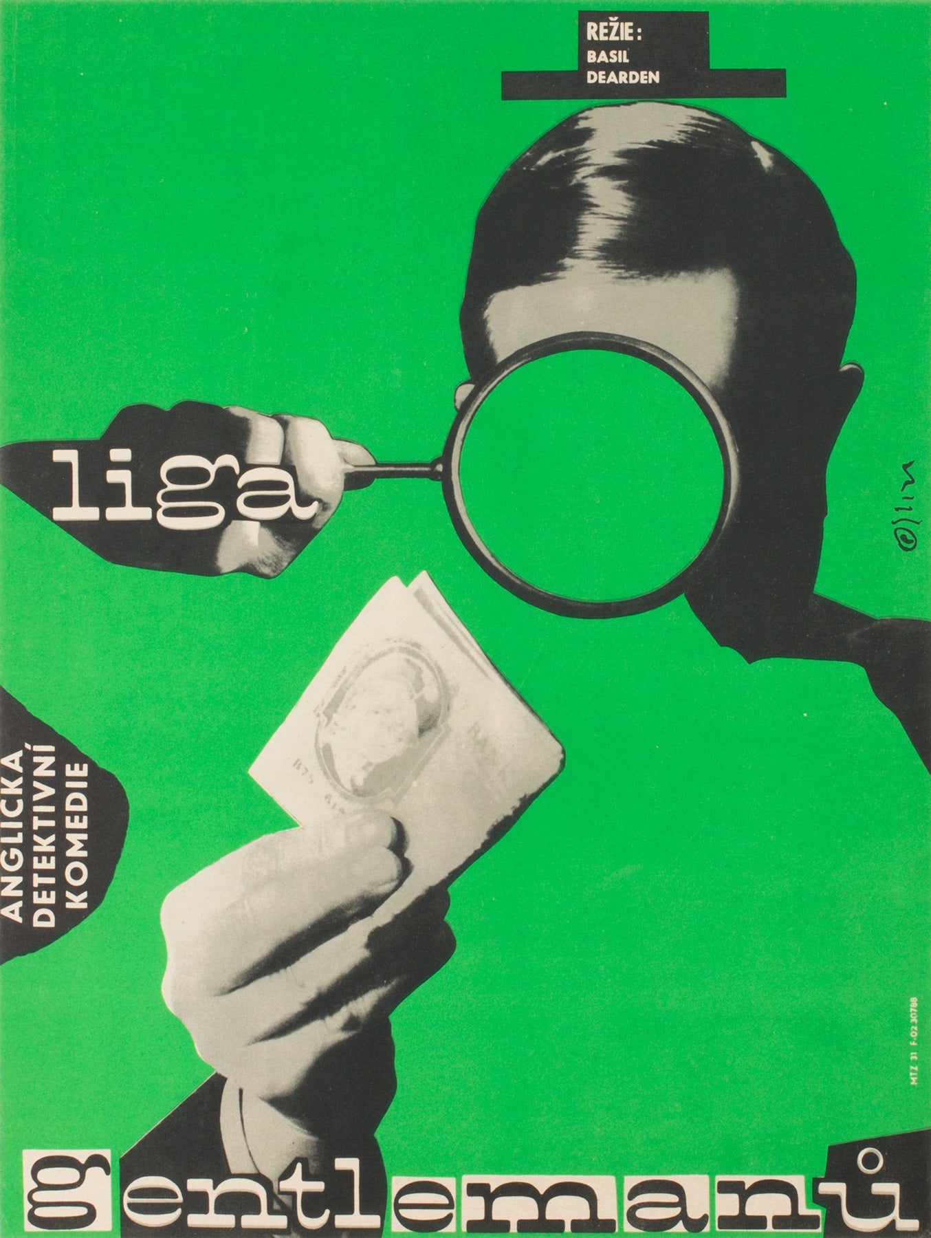 League of Gentlemen 1964 Czech A3 Film Poster Grygar