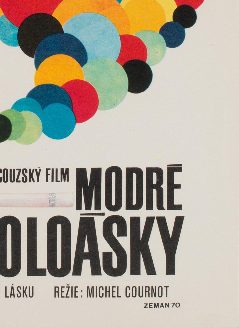 Les Gauloises Bleues 1970 Czech A3 Film Poster - detail