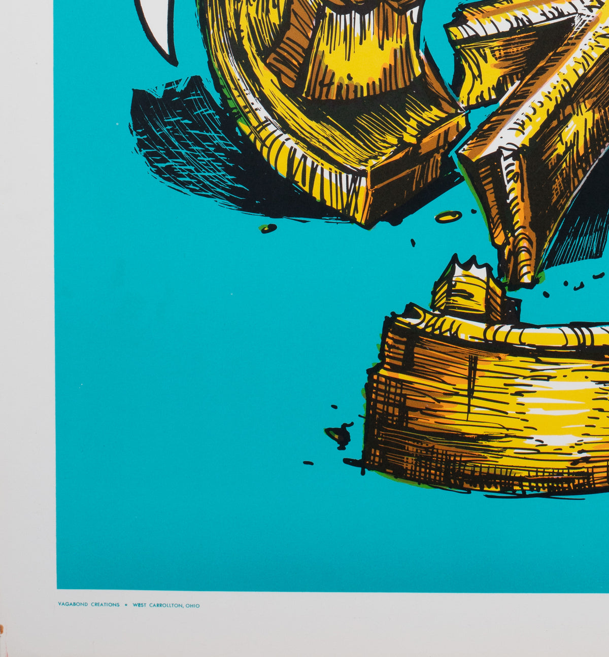 Let's Get It Together 1970s American Ban the Bomb CND Political / Protest Poster, James - detail