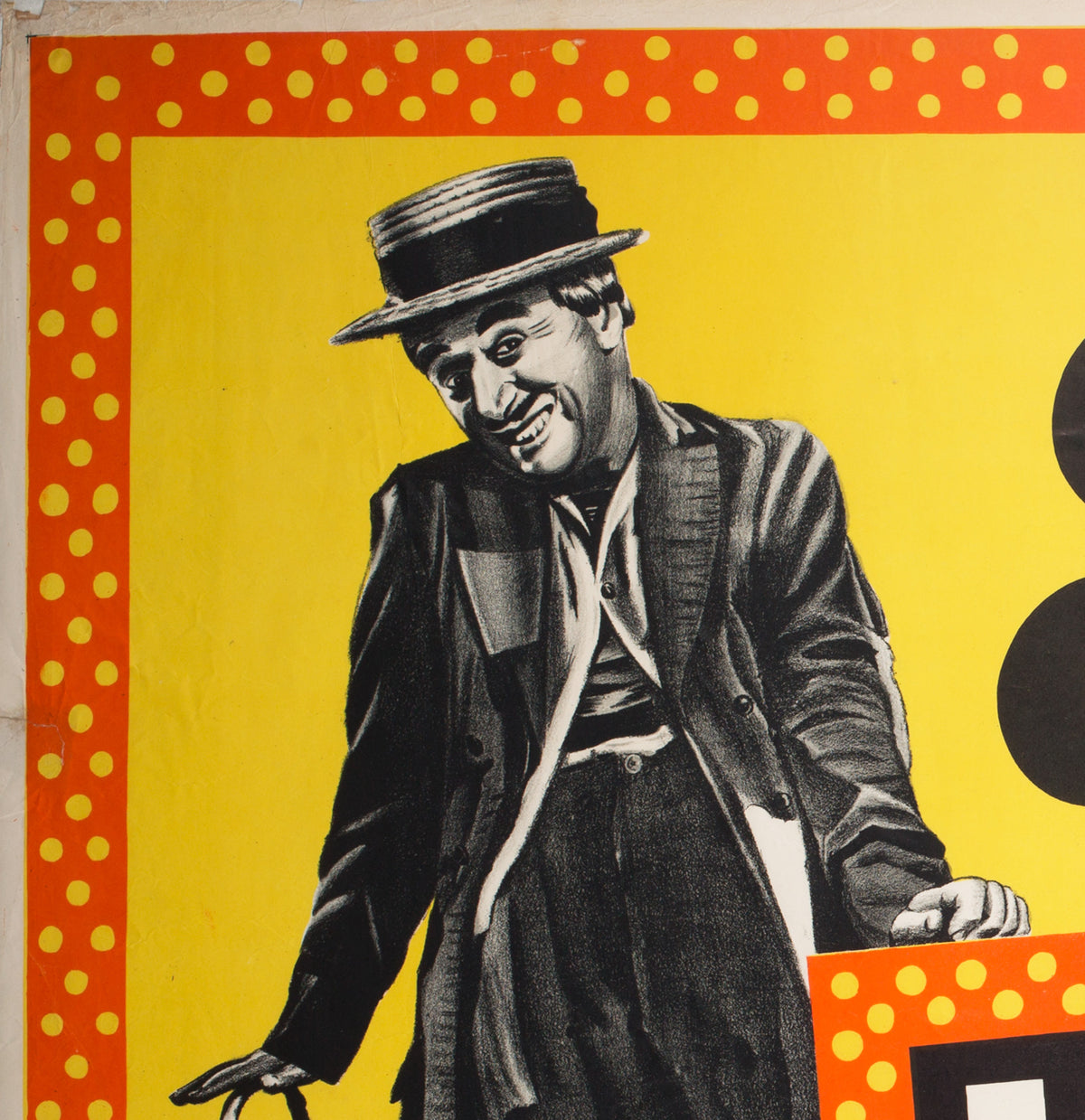 Limelight 1952 UK Quad Charles Chaplin Film Poster - detail