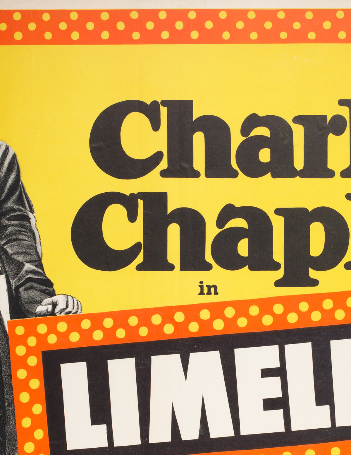 Limelight 1952 UK Quad Charles Chaplin Film Poster - detail
