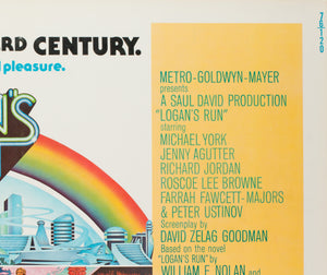 Logan's Run 1976 US Half Sheet Film Poster - detail 2