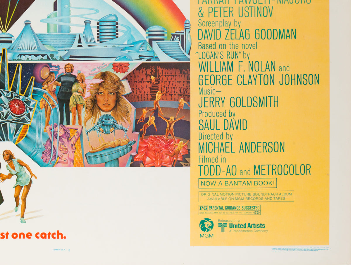 Logan's Run 1976 US Half Sheet Film Poster - detail 4