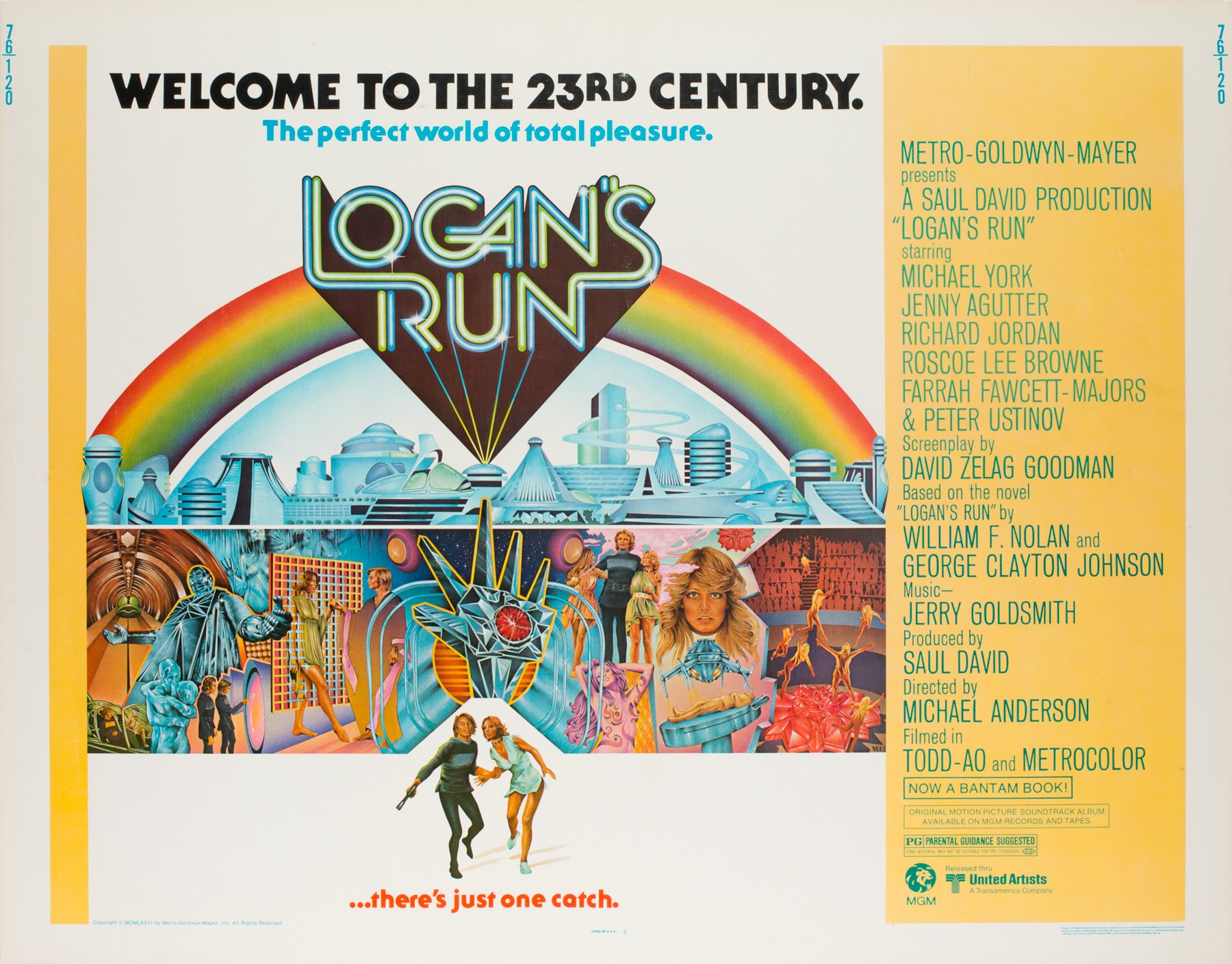 Logans Run 1976 Logan's Run Poster, UK Quad, 1976, Moll