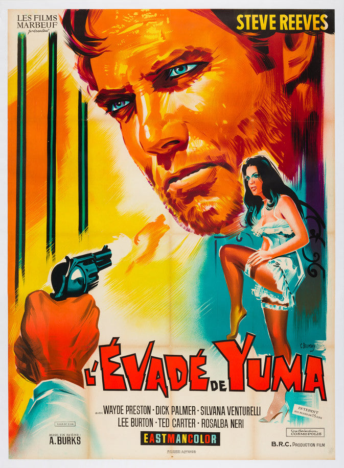 Vivo Per la Tua Morte A Long Ride From Hell 1968 French Grande film movie poster