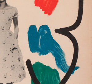 Love in the Afternoon 1957 Polish A1 Film Movie Poster, Wojciech Fangor - detail