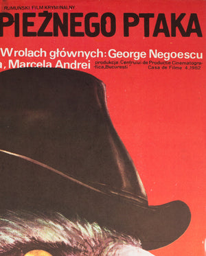Lovind o Pasare de Prada 1984 Polish B1 Film Poster, Kalkus - detail