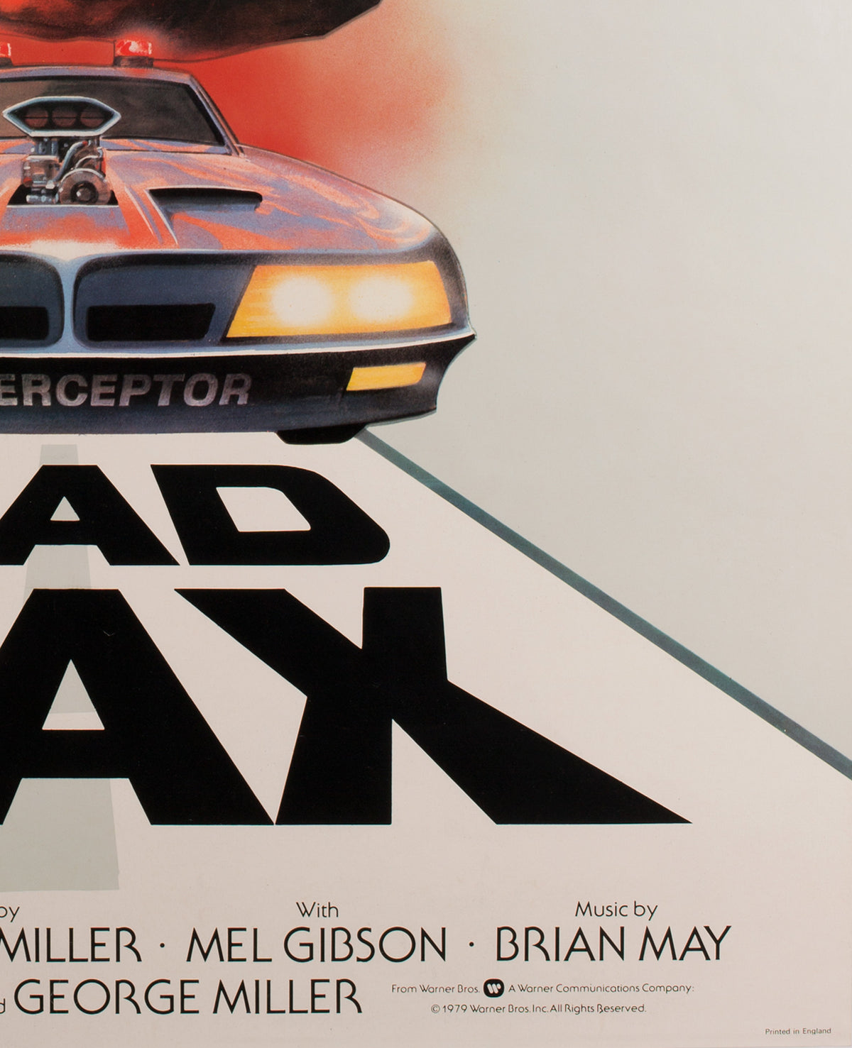 Mad Max 1979 UK 1 Sheet Film Poster Tom Beauvais - detail