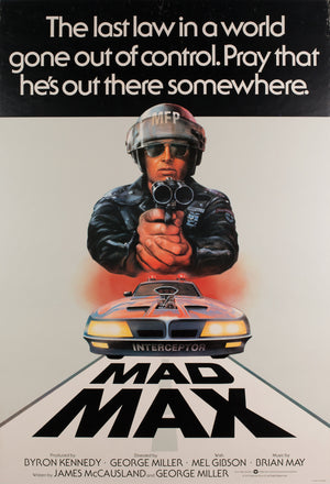 Mad Max 1979 UK 1 Sheet Film Poster Tom Beauvais