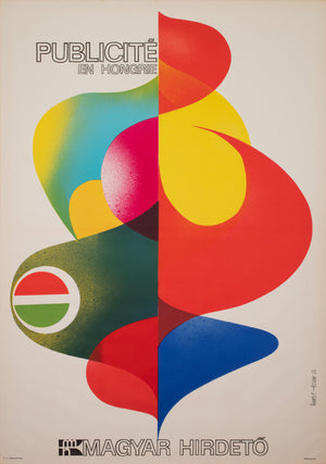 Magyar Hirdeto 1968 Hungarian Advertising poster, Simonyi Emoke