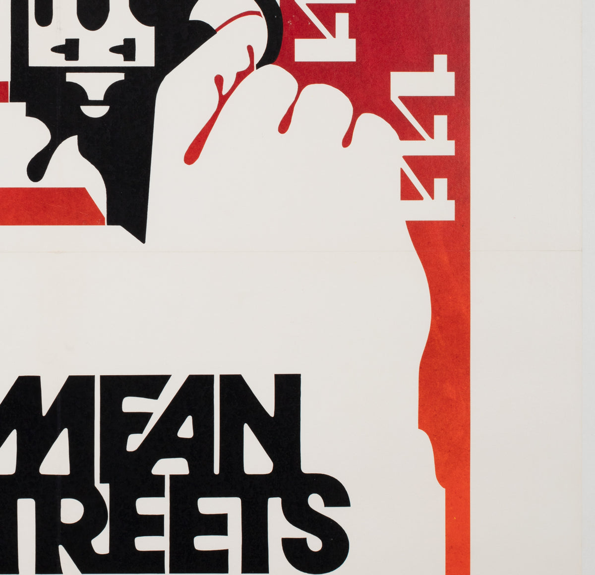 Mean Streets 1973 US 1 Sheet Film Poster - detail