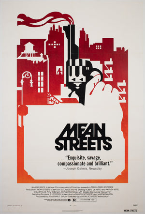 Mean Streets 1973 US 1 Sheet Film Poster