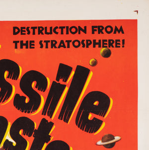 Missile Monsters 1958 US 1 Sheet Film Movie Poster - detail