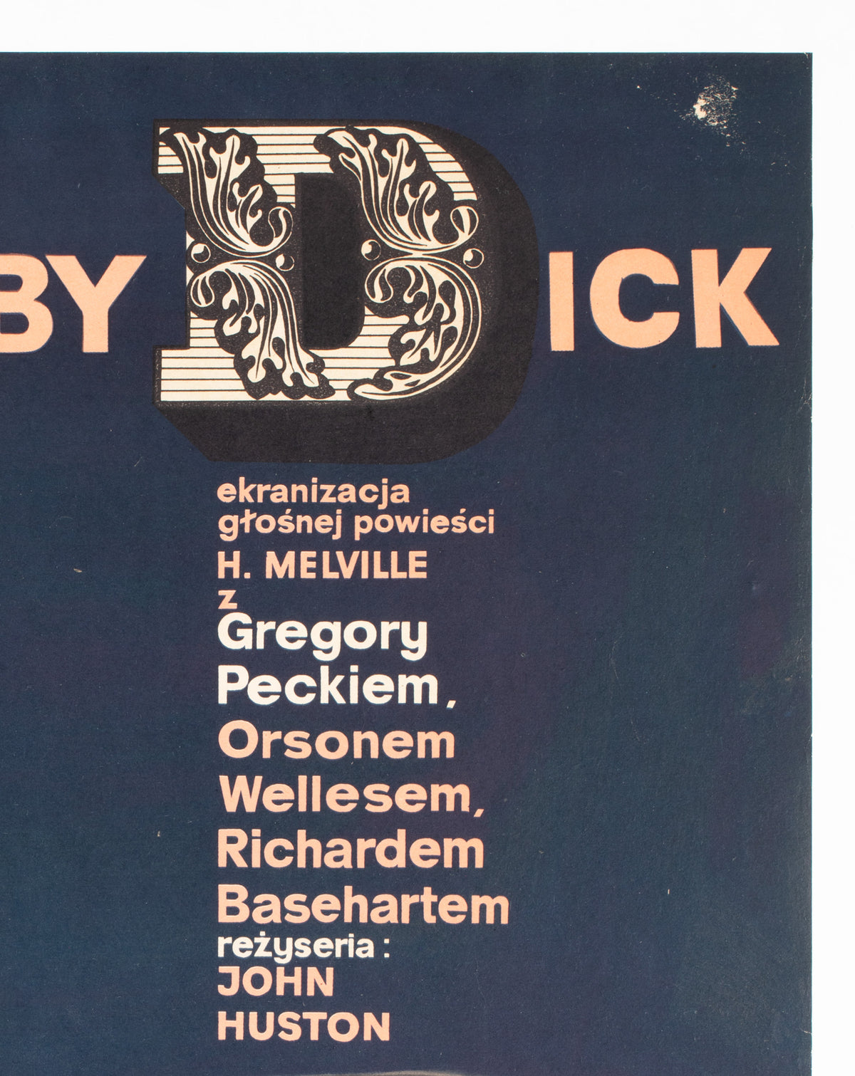 Moby Dick 1961 Polish Film Poster, Gorka - detail