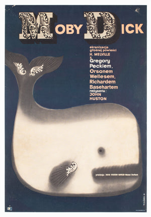 Moby Dick 1961 Polish Film Poster, Gorka