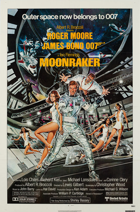 Original 1979 Moonraker US 1 Sheet film movie poster