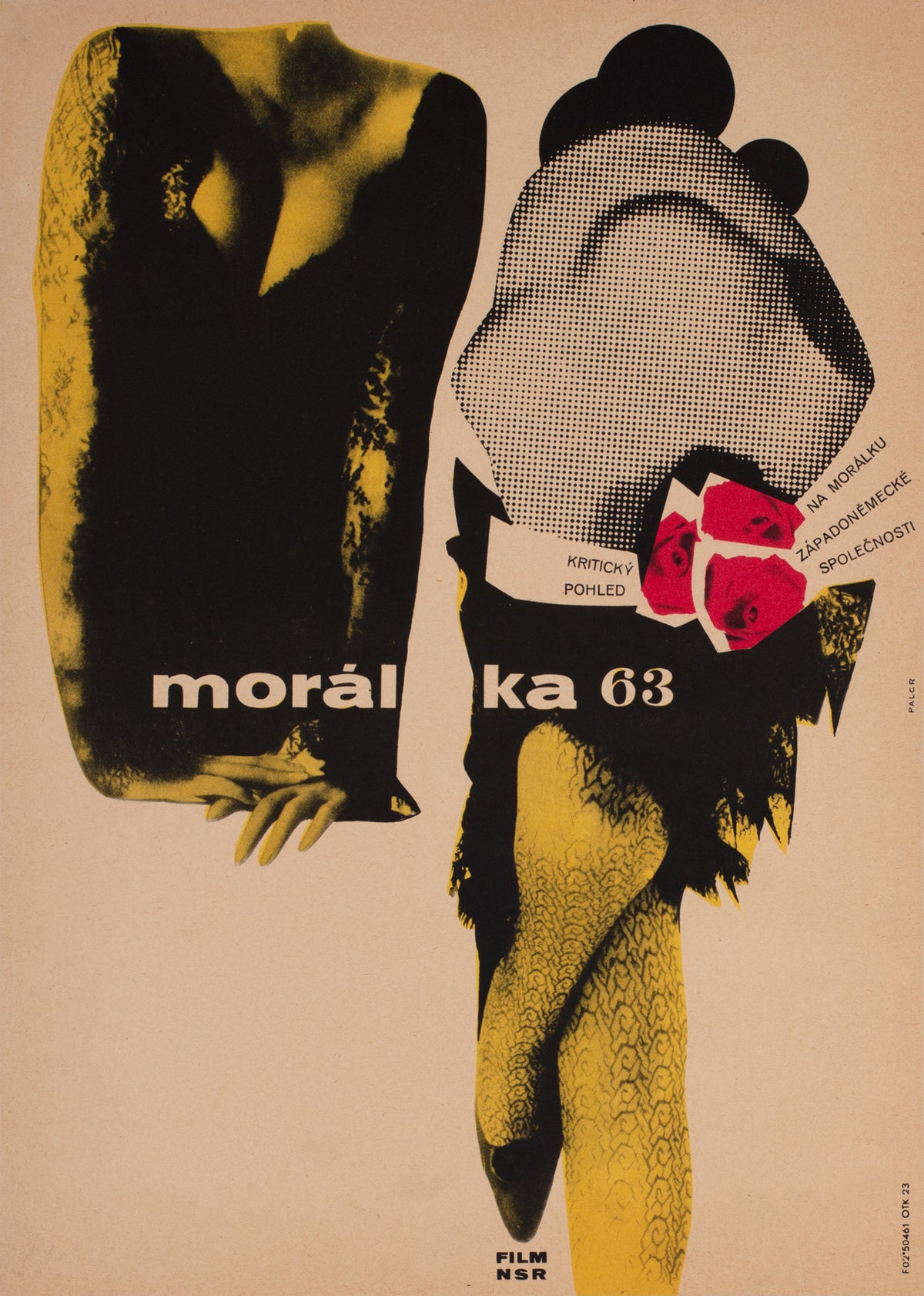Moral 63 1965 Czech A3 Film Poster, Zdenek Palcr