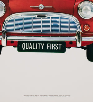 Morris 850 1960 UK Dealer Poster - detail