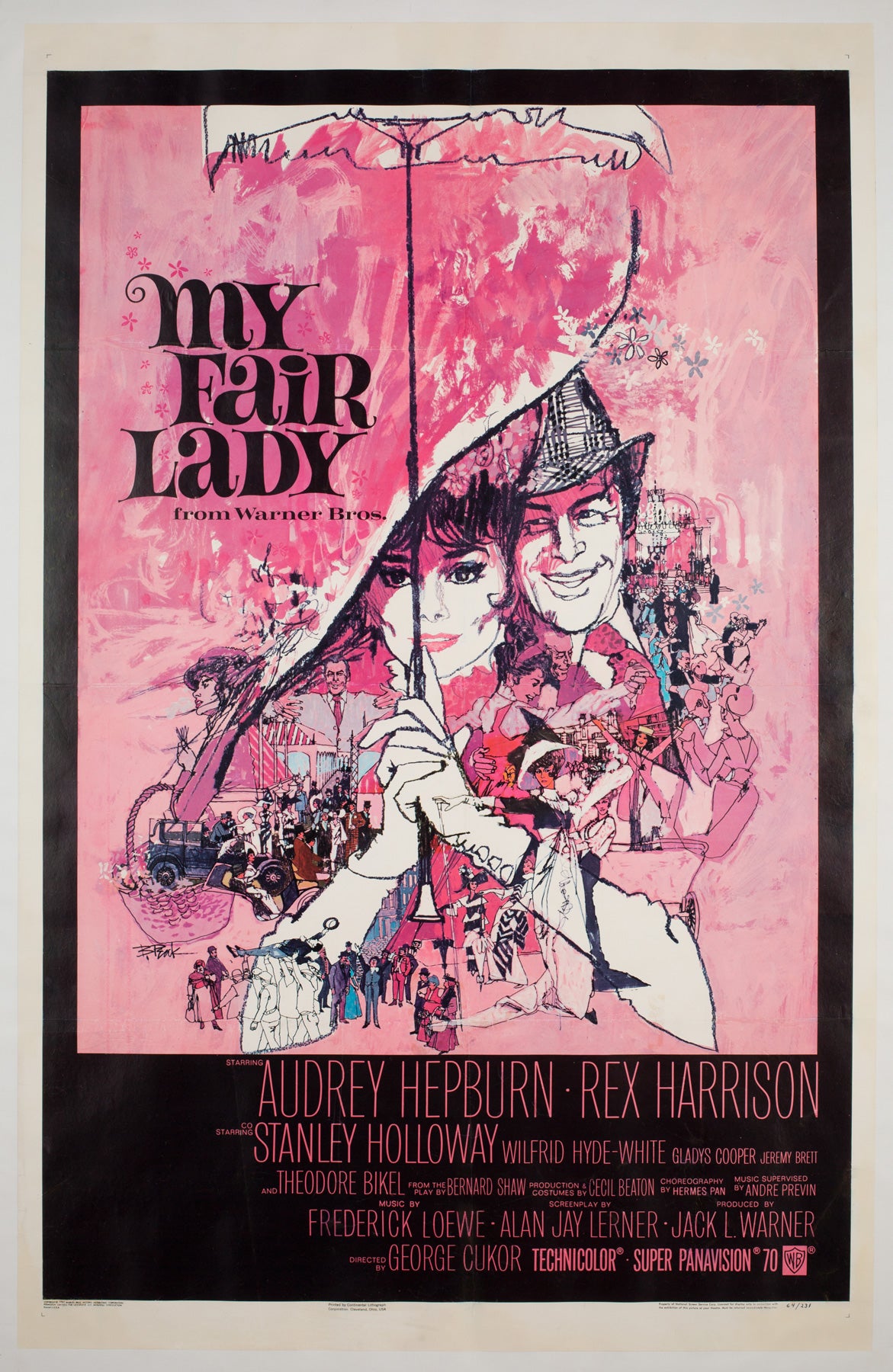 My Fair Lady 1964 US 1 Sheet Film Poster, Peak
