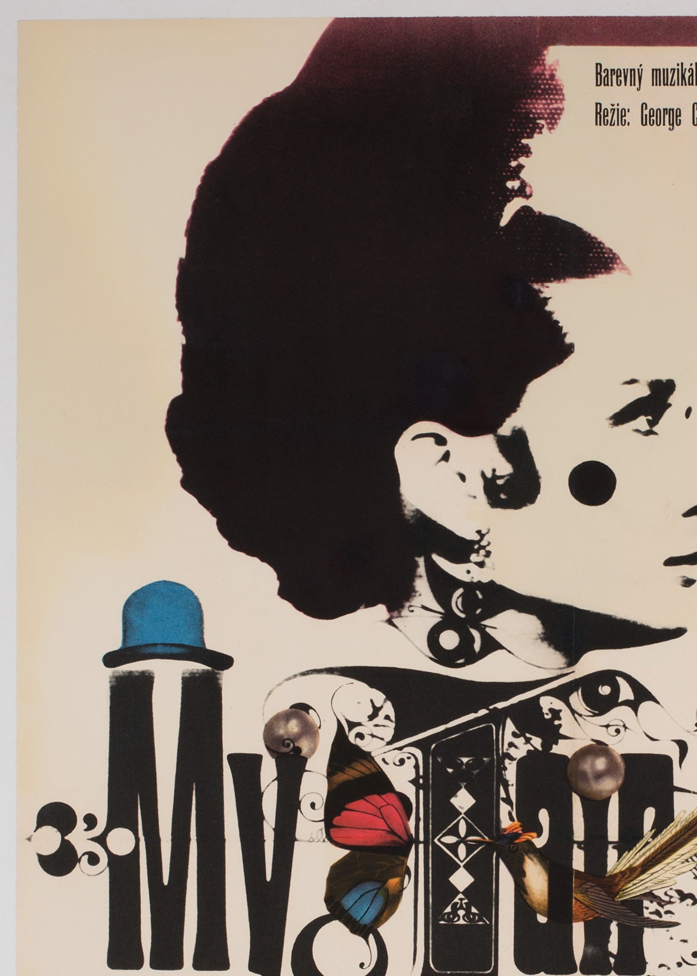 My Fair Lady 1967 Czech A1 Film Poster, Kaplan - detail