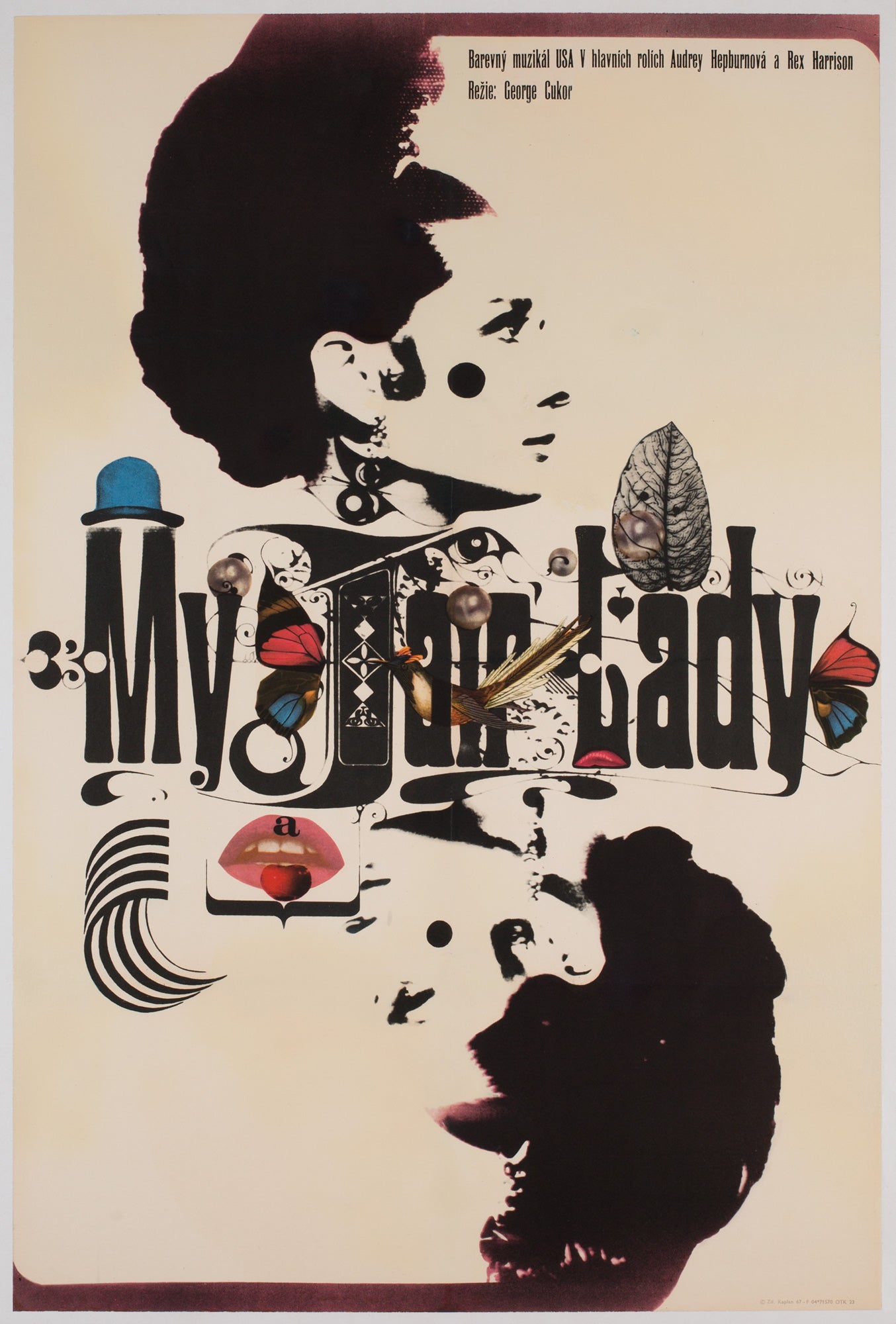 My Fair Lady 1967 Czech A1 Film Poster, Kaplan